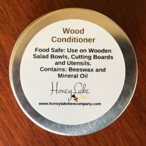 Beeswax and mineral oil wood conditioner
