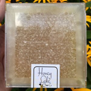 Hand holding honeycomb box
