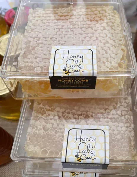 Packaged honeycomb in clear plastic boxes