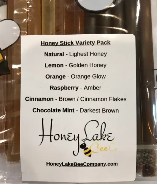 Honey stick variety pack flavors list