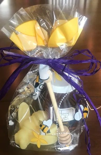 Yellow-themed bee gift package