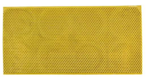 Textured yellow beeswax sheet