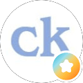 ck logo with star icon